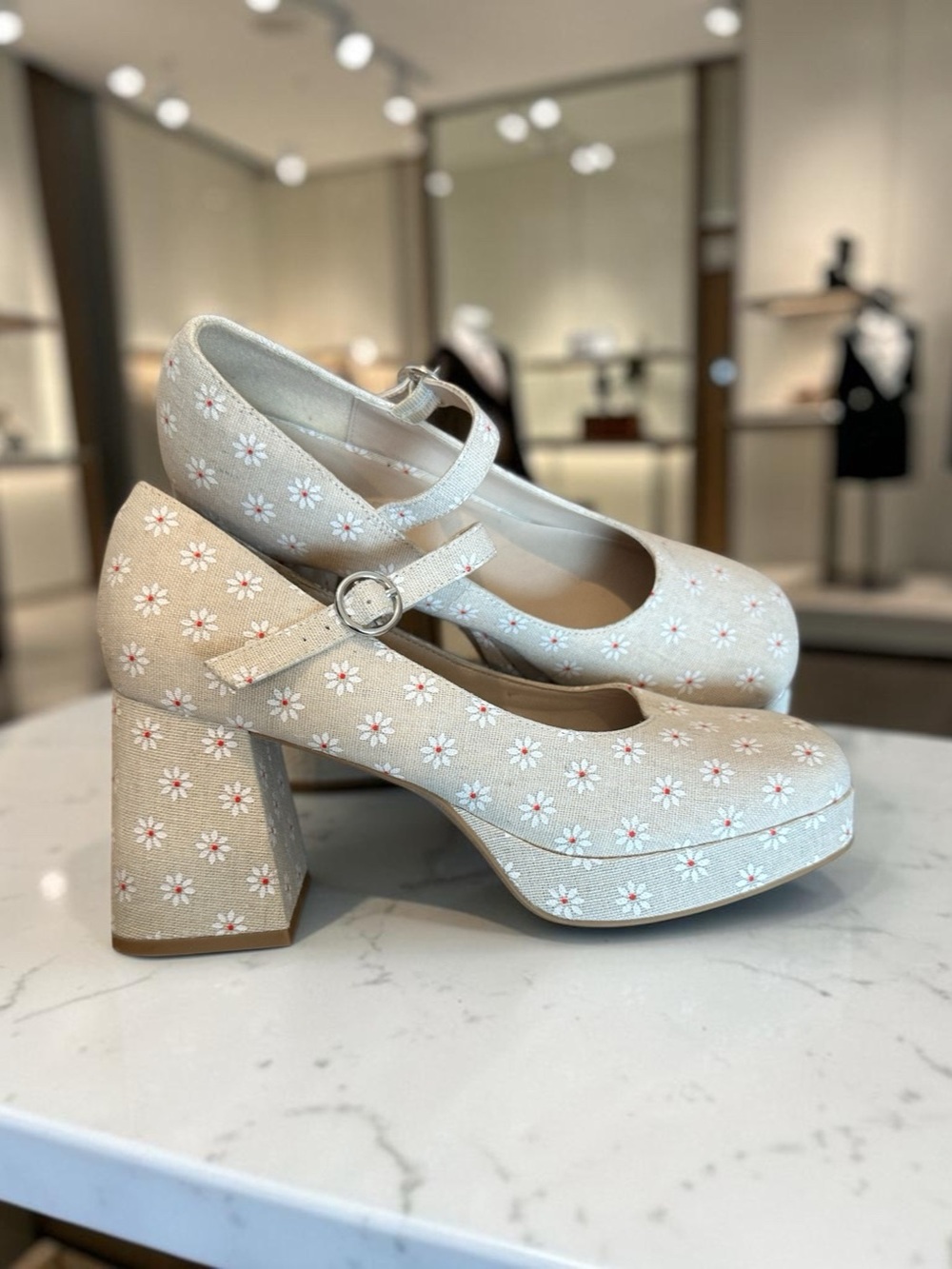 NWT Madden Girl Mantel Daisy Platform Mary Jane Heels Size 7.5